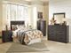 Signature Design by Ashley® Brinxton 5-Piece Charcoal Queen/Full Panel Headboard Bedroom Set-4