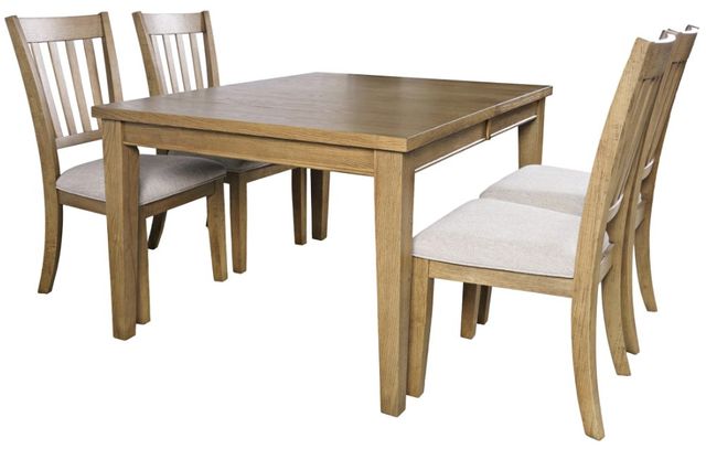 Jofran Inc. Brentwood 5-Piece Cascade Oak Extension Dining Table Set-0