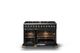 Viking® 5 Series 48" Onyx Pro Style Dual Fuel (NG) Range with Brushed Brass Trim-1