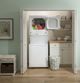 GE® Unitized Spacemaker® White Electric Laundry Center, 3.8 Cu. Ft. Washer, 5.9 Cu. Ft. Dryer-1
