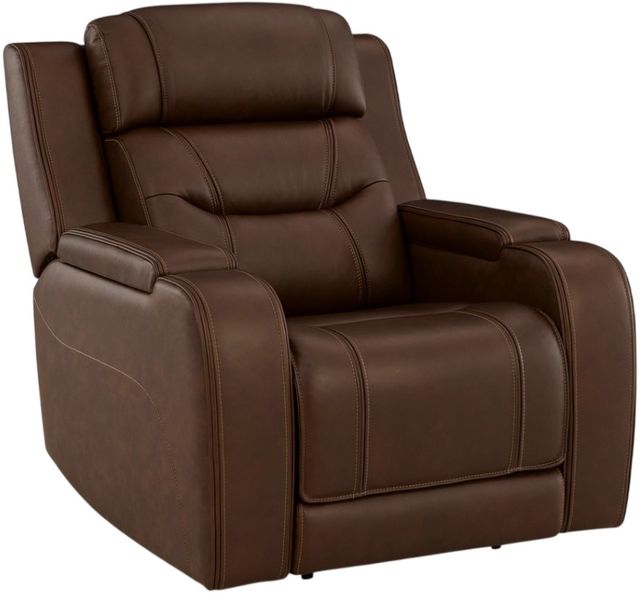 Signature Design by Ashley® Dreamer Brown Power Recliner with Audio-0