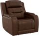 Signature Design by Ashley® Dreamer Brown Power Recliner with Audio-0