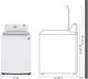 LG 5.0 Cu. Ft. White Top Load Washer-2