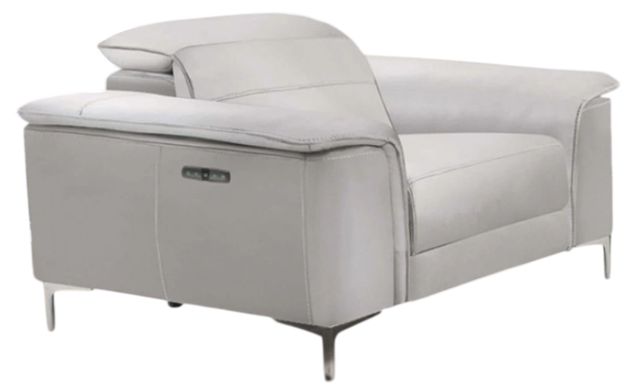 Furniture of America® Ascona Light Taupe Power Recliner-0