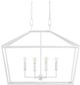 Currey & Company Denison Gesso White Chandelier-3