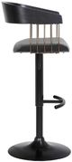 Armen Living Larisa Gray/Black Adjustable Bar Stool-2