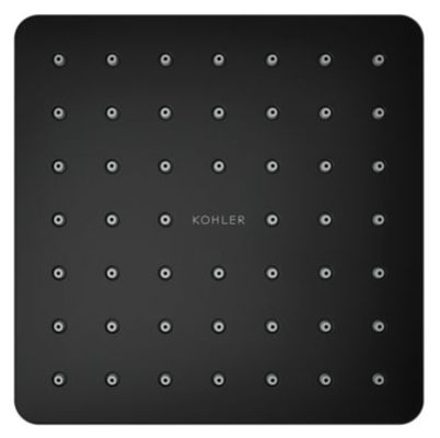 KOHLER® Parallel® Matte Black 1.25 GPM Single-Function Showerhead-2