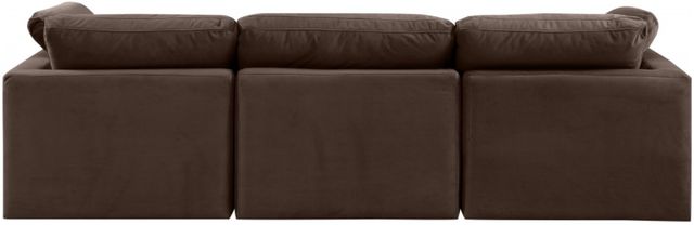 Meridian Furniture Indulge 3-Piece Brown Velvet Sofa-2