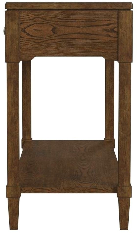 Null Furniture Saddlebrook Spice Brown Sofa/Media Console Table-2