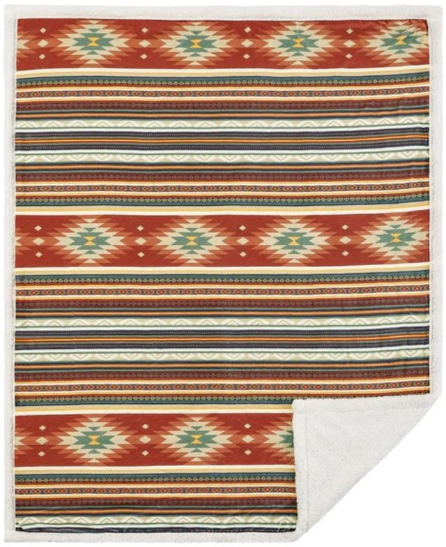HiEnd Accents Del Sol Campfire Sherpa Throw-0