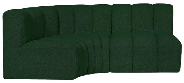 Meridian Furniture Arc 3-Piece Green Sectional-0