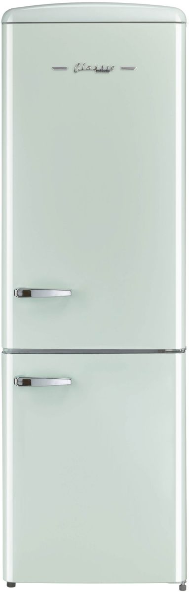 Unique® Appliances Classic Retro 12.0 Cu. Ft. Summer Mint Green Bottom Freezer Refrigerator-0