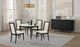 Furniture of America® Maidstone 5-Piece Black/White Round Dining Table Set-1