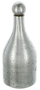 A & B Home Antique Silver 12" Glass Jar with Lid-0