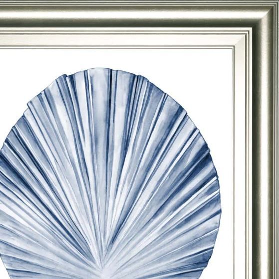 Classy Art Indigo Tropical Leaves IV by Megan Meagher Wall Art-1