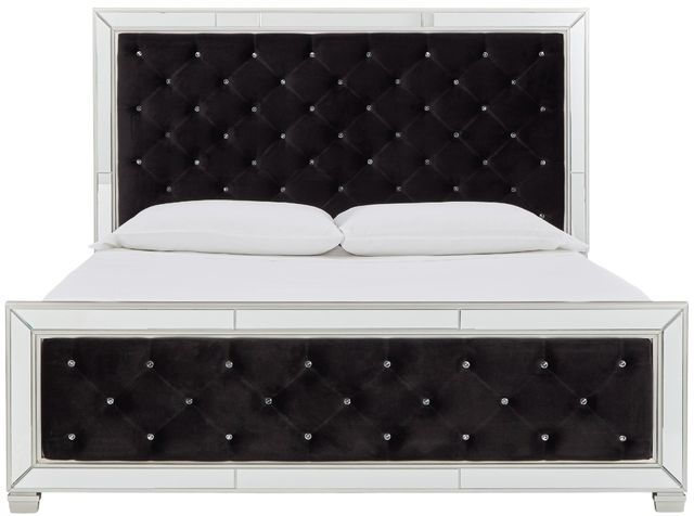 Signature Design by Ashley® Lindenfield Black King Upholstered Bed-2