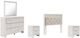 Signature Design by Ashley® Altyra 5-Piece White Queen Panel Headboard Bed Set-0