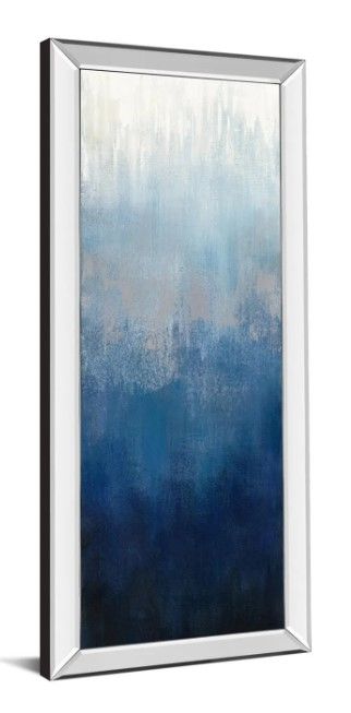 Classy Art Silver Wave II by Silvia Vassileva Mirrored Frame Wall Art-1