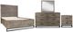 Jofran Inc. East Hampton 4-Piece Distressed Gray Queen Panel Bedroom Set-0