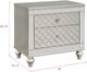 Crown Mark Cristian Champagne 2-Drawer Nightstand-2