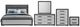 Global Furniture USA Amelia 5-Piece Black/Gray Queen Panel Bedroom Set with LED-0