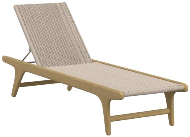 Sunset West Sedona Natural Natural Materials/Wooden Outdoor Chaise-0