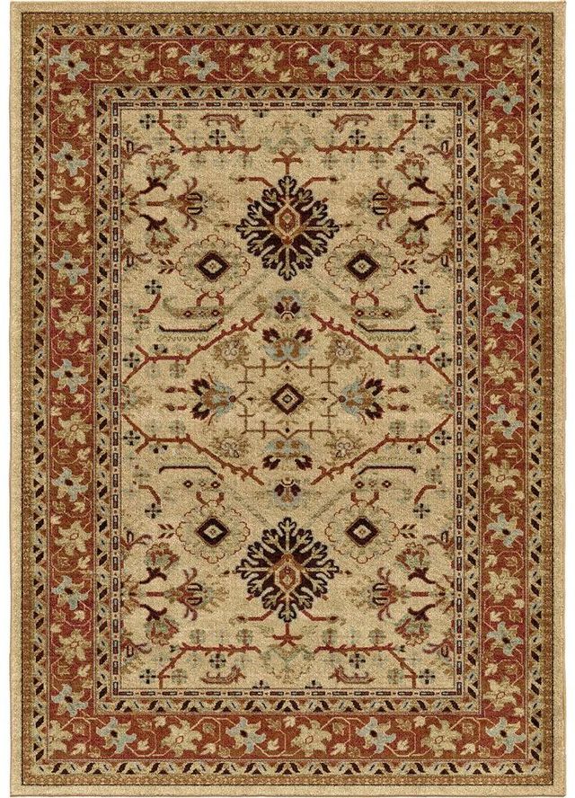 Orian Aria Kashmir Bisque 7'10" X 10'10" Rug-0