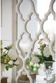 A & B Home Distressed White Floor Mirror-4