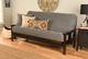 Kodiak Furniture Monterey Marmont Thunder/Espresso Full Futon with Mattress-1