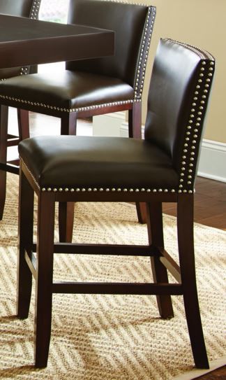 Steve Silver Co. Tiffany Brown Bonded Counter Chair-0