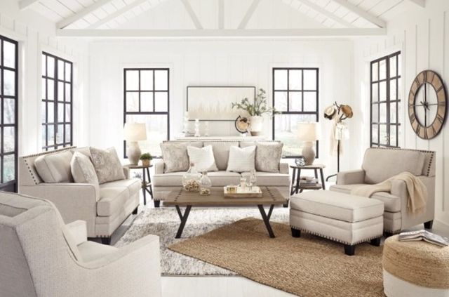 Benchcraft® Claredon 2-Piece Linen Living Room Set-3