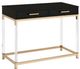 ACME Furniture Adiel Black Console Table with Gold Base-0