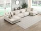 Homelegance® Traverse 4-Piece Beige U-Shape Sectional with Reversible Chaise-1