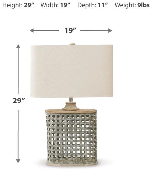 Signature Design by Ashley® Deondra Gray Table Lamp-2