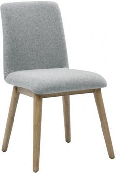 Steve Silver Co. Vida Burnished Blonde/Gray Upholstered Dining Side Chair