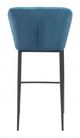 Zuo® Tolivere Blue Bar Chair-3