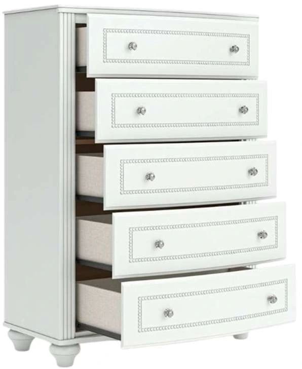 Signature Design by Ashley® Kozlani White 5-Drawer Chest-3