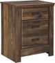 Signature Design by Ashley® Quinden 5-Piece Dark Brown Queen Panel Bed Set-5