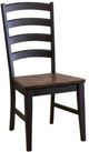 A-America® Stormy Ridge Dining Chicory/Slate Black Ladderback Dining Side Chair-0