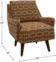 Jonathan Louis Popper Orange Swivel Chair-2