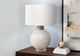 Monarch Specialties Inc. Beige Resin Table Lamp with Ivory Shade-2