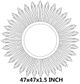 Surya Altair Gold Wall Mirror-3
