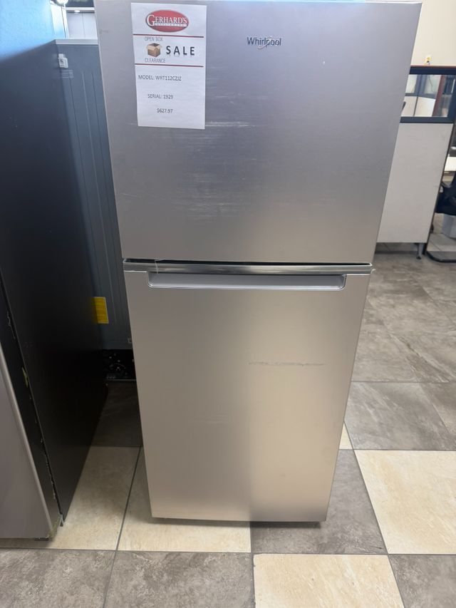 Whirlpool® 11.6 Cu. Ft. Fingerprint Resistant Stainless Steel Counter Depth Top Freezer Refrigerator-0
