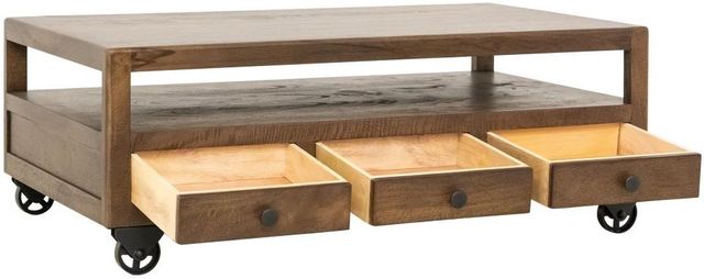 International Furniture Direct Oslo Brown Cocktail Table-2