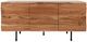 Jofran Inc. The Wave Brown 3-Door Accent Cabinet-1