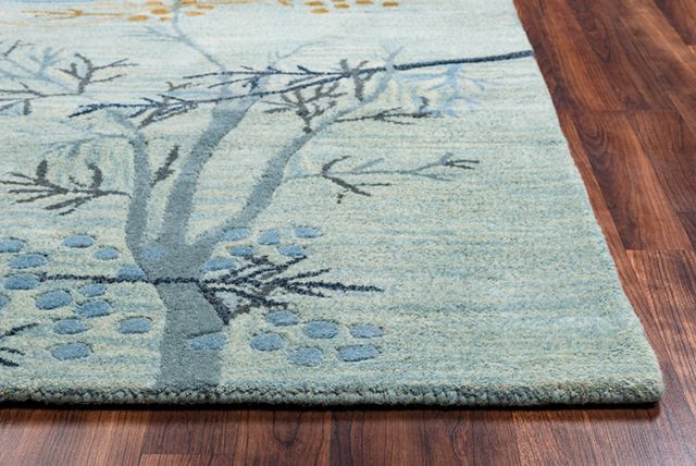 Rizzy Home Craft Blue 2'6" x 8' Runner Rug-1
