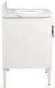 Currey & Company Briallen 30" White Vanity with Oval Undermount Sink-5