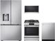 LG 4 Piece PrintProof™ Stainless Steel Electric Kitchen Package-0