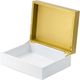 A & B Home Gold/White Wooden Decorative Dragonfly Box-1