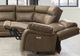 Signature Design by Ashley® Max-Media 5-Piece Biscotti Power Reclining Curved Sectional-5